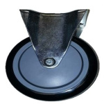 3" x 1-1/4" Rigid Caster, Poly-Pro Wheel, 250 lb Capacity