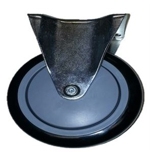 3" x 1-1/4" Rigid Caster, Poly-Pro Wheel, 250 lb Capacity