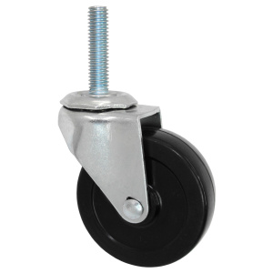 2" x 13/16" Swivel, (SR) Soft Rubber Wheel, 3/8-16 x 1-1/2" Stem