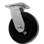 Swivel, 6" x 2" Phenolic Wheel, DB, 1250 lb Capacity