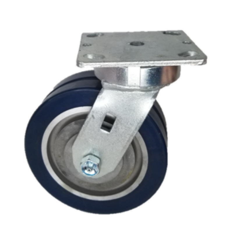 6" x 2" Kingpinless, (DW) Dual Polyurethane Wheel, Precision Ball Bearing