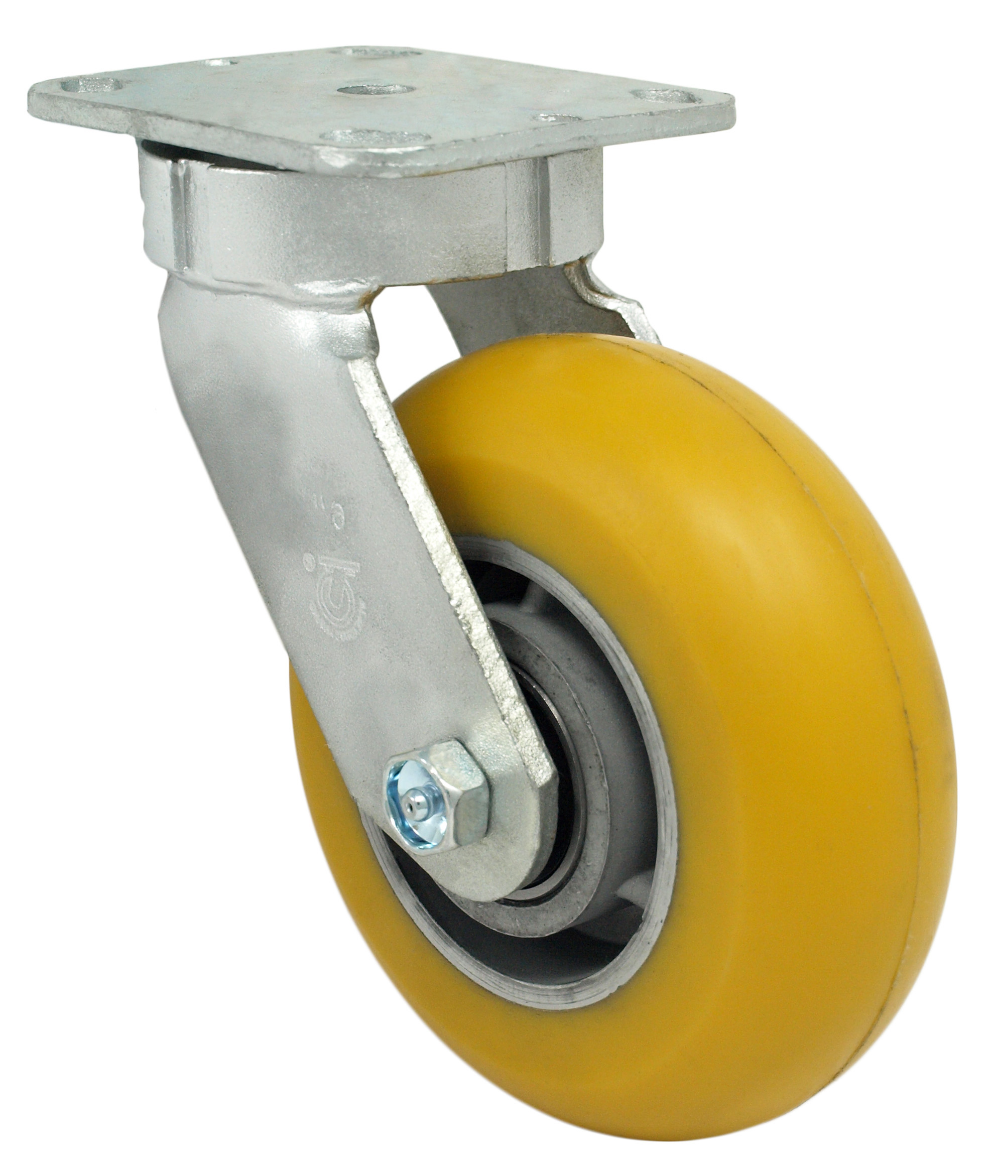 4" x 2" Kingpinless Caster, Ultraflex Wheel, 900 lb Capacity