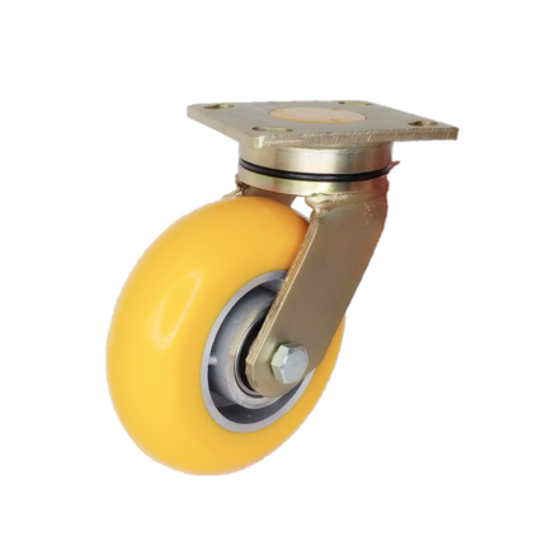 6” x 2” High Performance Maintenance Free Extended Swivel Lead, (UX) Ultraflex Wheel, Precision Ball Bearing - Image 2