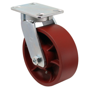 8" x 3" Kingpinless, (DS) Ductile Steel Wheel
