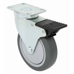 5" x 1-1/4" Swivel, (TP) Thermo-Pro Wheel, Total Lock Brake