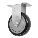 3-1/2" X 1-1/4" Rigid, (PP) Poly-Pro Wheel, Precision Ball Bearing