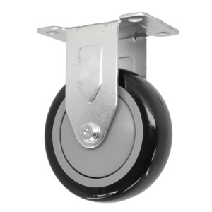 3-1/2" X 1-1/4" Rigid, (PP) Poly-Pro Wheel, Precision Ball Bearing