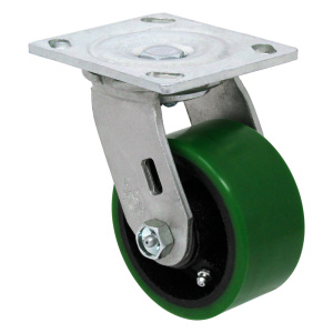 4" x 2" Swivel, (PU) Polyon Steel Wheel (B&C1075)