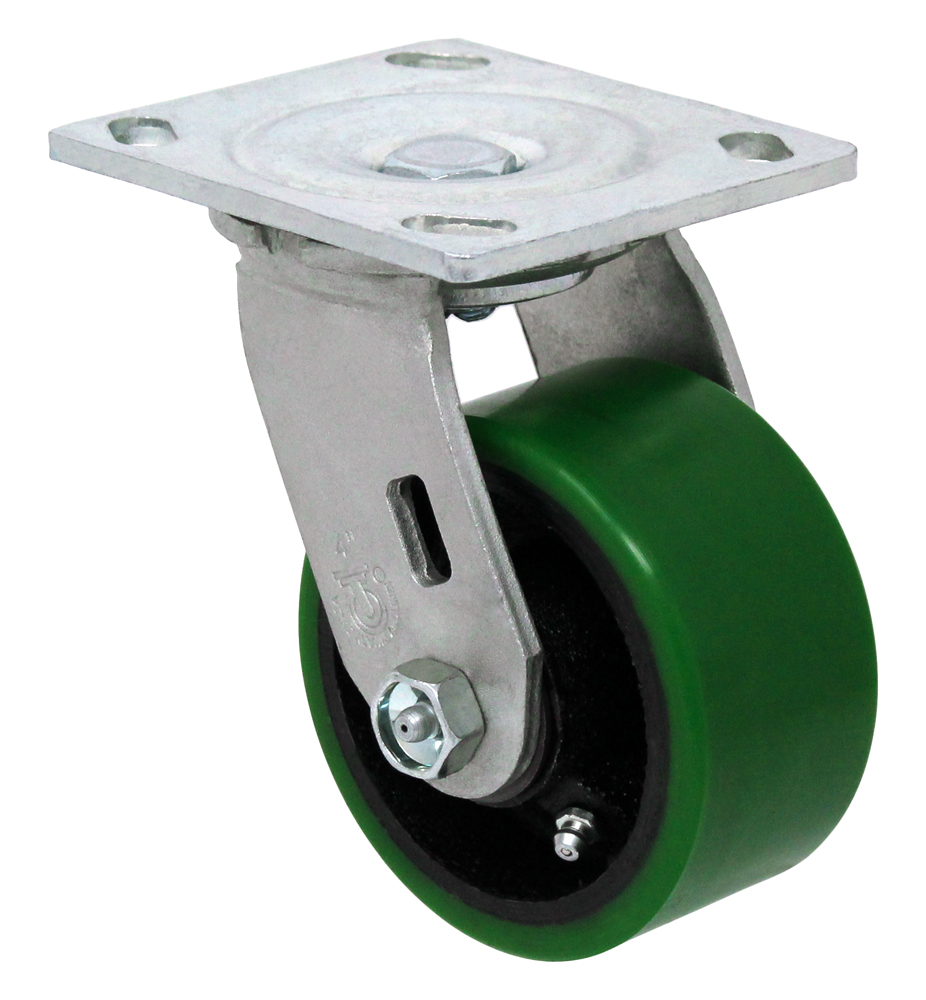 4" x 2" Swivel, (PU) Polyon Steel Wheel (B&C1075)