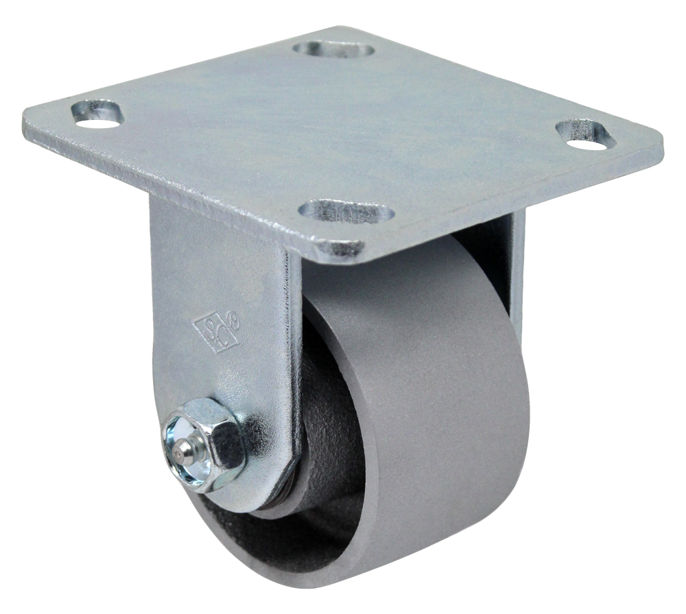 3-1/4" x 2" Rigid, (SS) Semi-Steel Wheel - Image 2