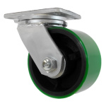 6" x 3" Swivel, (PU) Polyon Steel Wheel