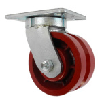 Kingpinless, 8" x 3" Ductile V-Groove Wheel,  RB, CAP. 5,000 LB Capacity